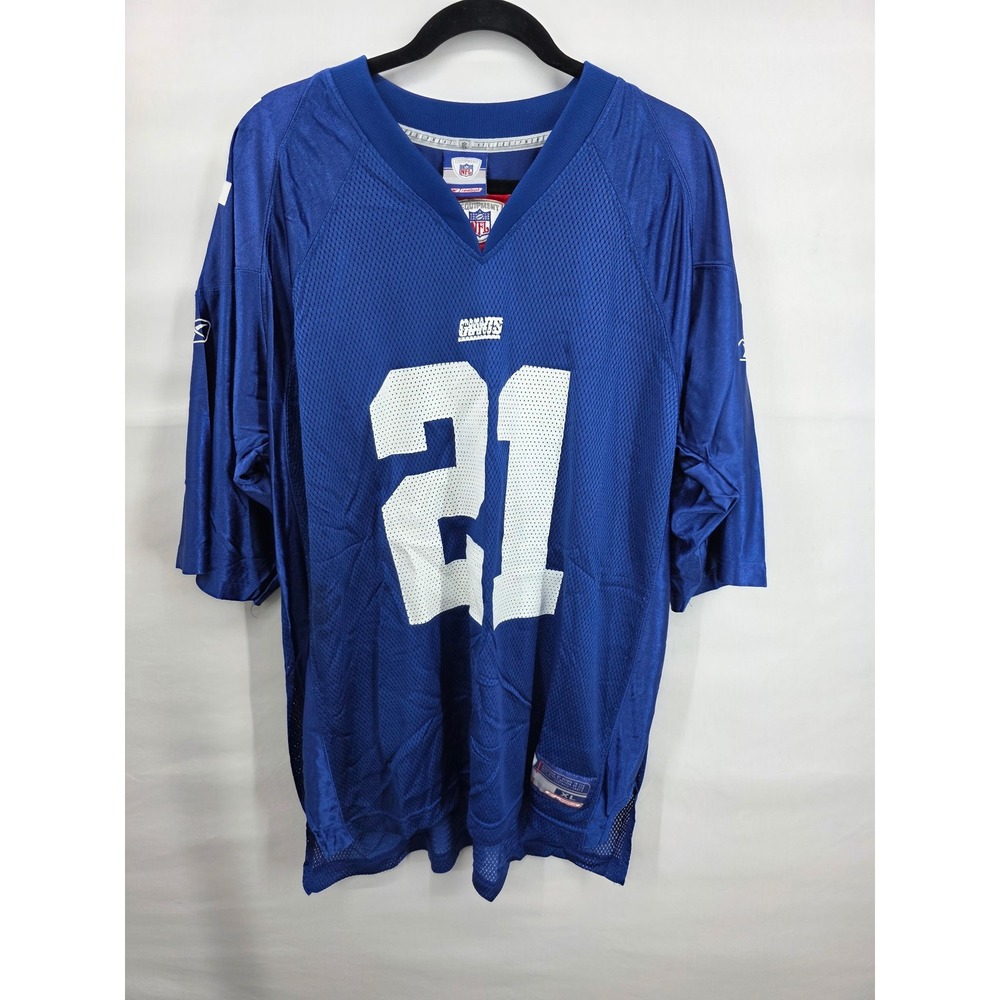 Reebok NFL Equipment New York Giants Tiki Barber 21 Jersey Mens XL Blue Vtg